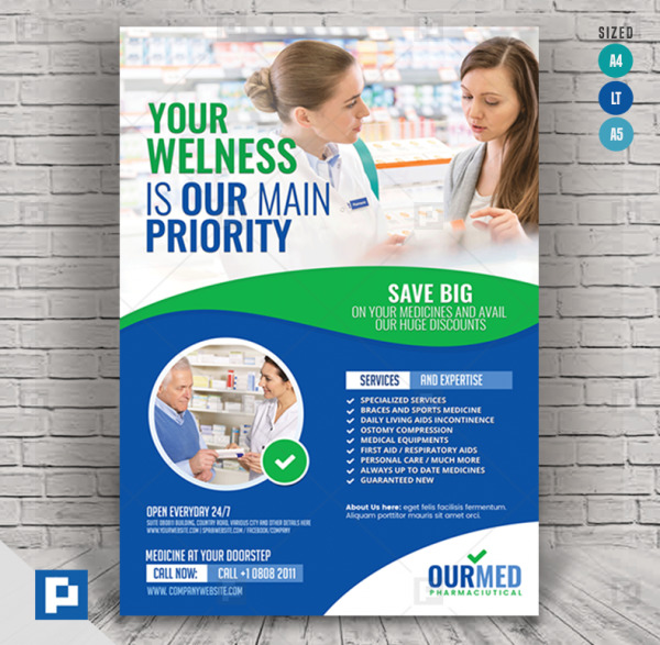 Pharmacy and Medical Supply Flyer