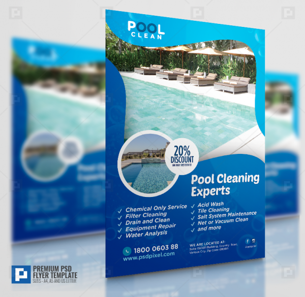 Pool Cleaning Flyer