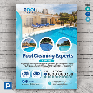 Pool Cleaning and Repair Flyer