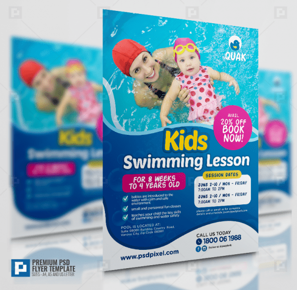 Swimming Lesson Services Flyer