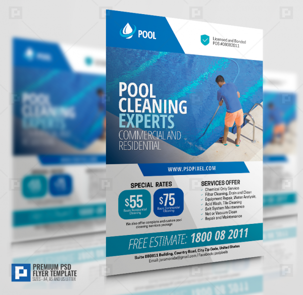 Swimming Pool Cleaners Flyer
