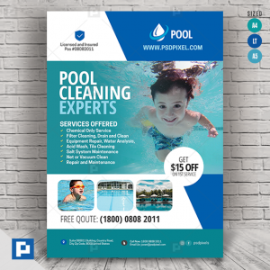 Swimming Pool Company Promotional Flyer