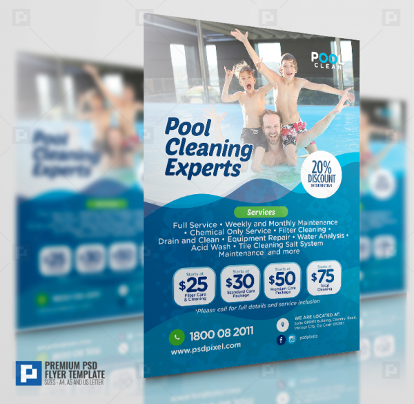 Swimming Pool Maintenance Flyer