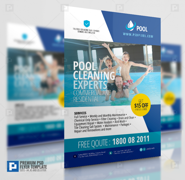 Swimming Pool Services Flyer