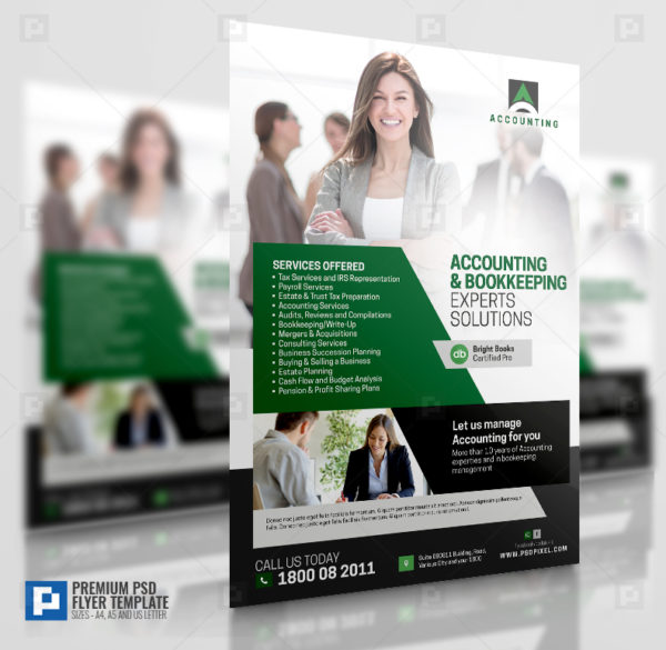 Accounting and Bookkeeping Promotional Flyer