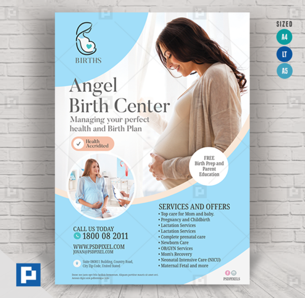 Birth Center Promotional Flyer