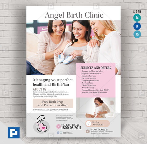 Birthing Center Services Flyer