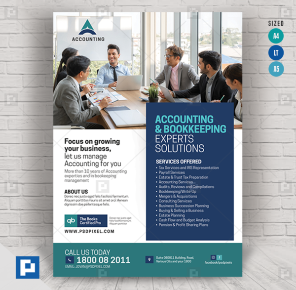 Bookkeeping and Accounting Services Flyer