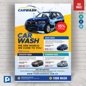 Car Auto Wash Flyer