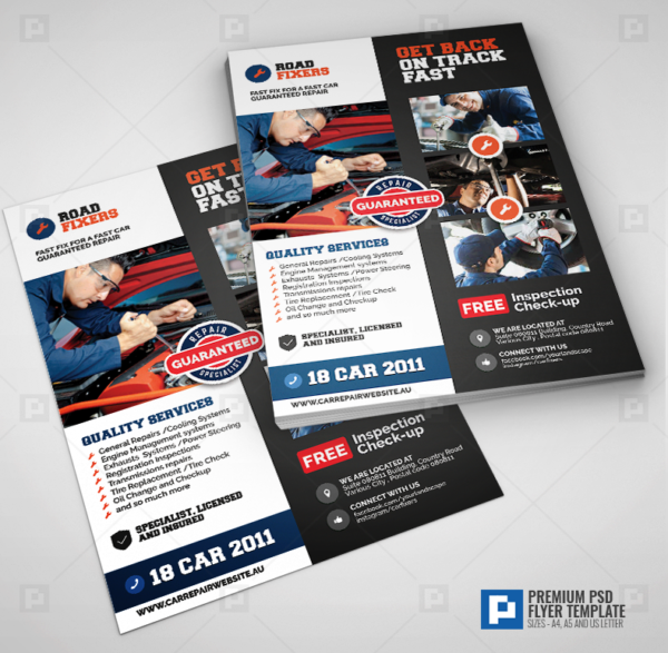 Car Mechanic Service Flyer