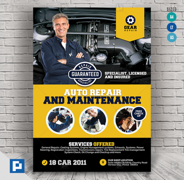 Car Repair and Servicing Flyer