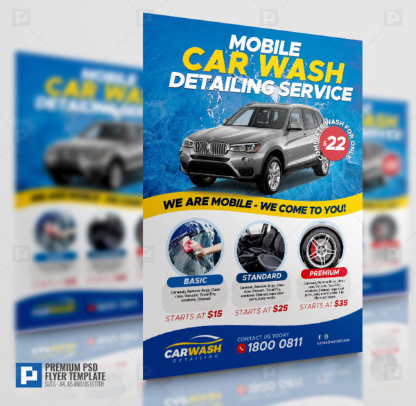 Car Wash Mobile Services Flyer