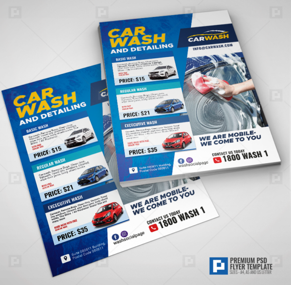 Car Wash Promotional Flyer