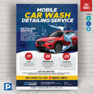 Car Wash and Detailing Center Flyer