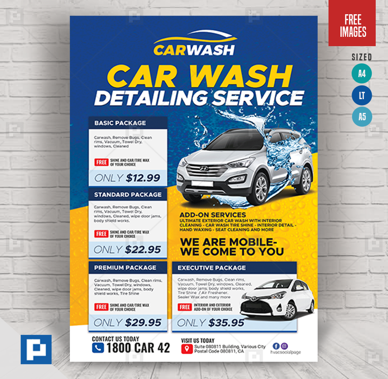 8 Auto Detail Flyer Template Free Graphic Design Templates