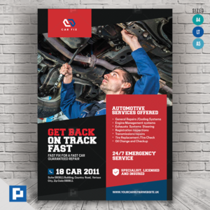 Car repair Mechanic Flyer