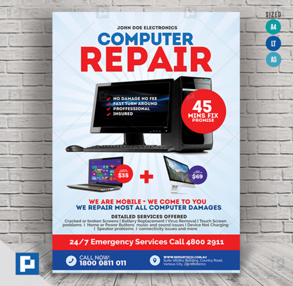 Computer Repair Shop Flyer