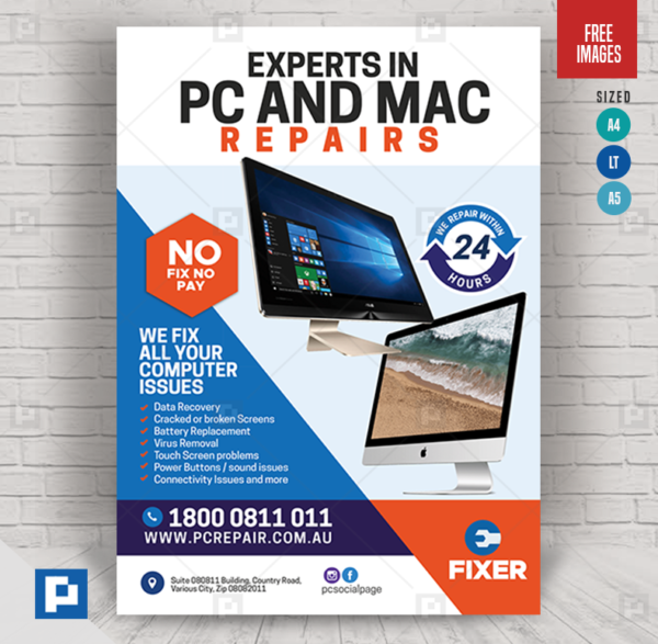 Computer and Laptop Repair Flyer