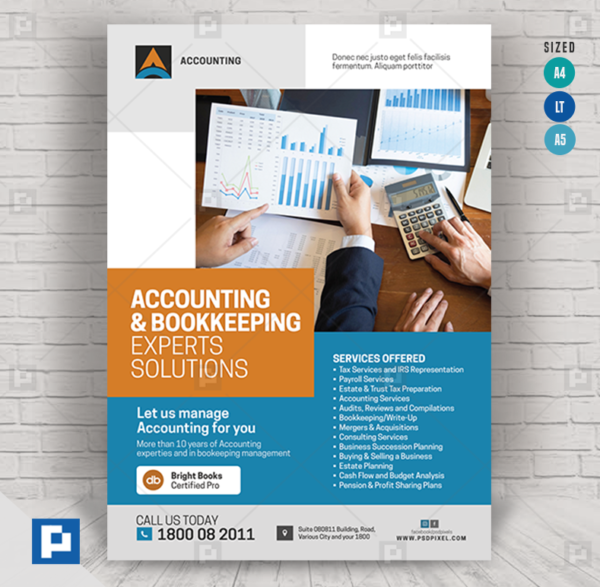 General Accounting and Bookkeeping Flyer
