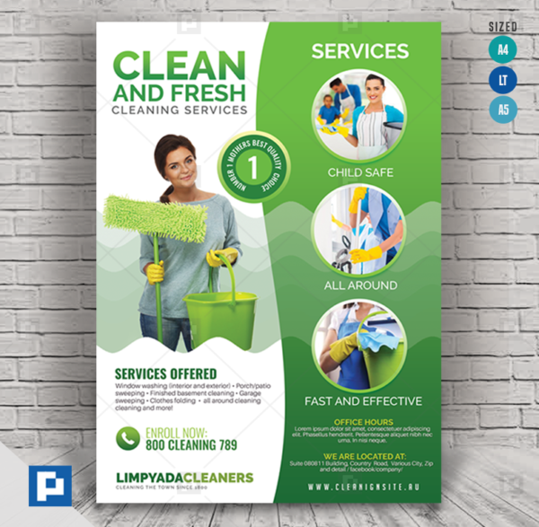 House Cleaning Services Promotional Flyer