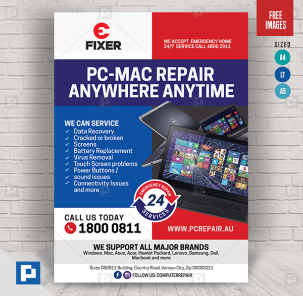 Laptop and Computer Repair Flyer