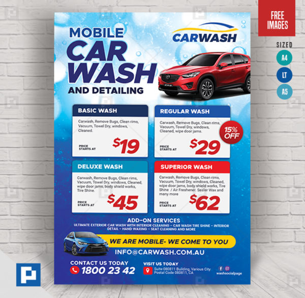 Mobile Car Wash Flyer