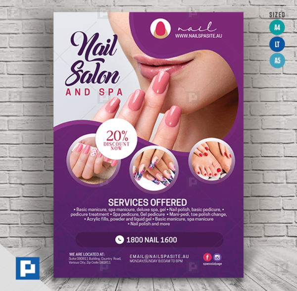 Nail Salon and Spa Flyer