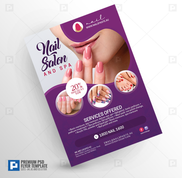 Nail Salon and Spa Flyer