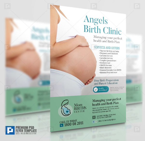 Pregnancy and Birth Center Flyer