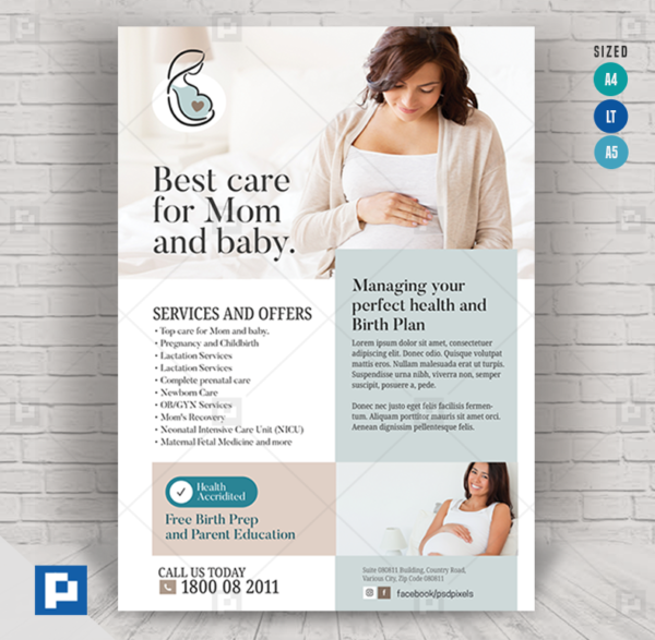 Pregnancy and Childbirth Clinic Flyer