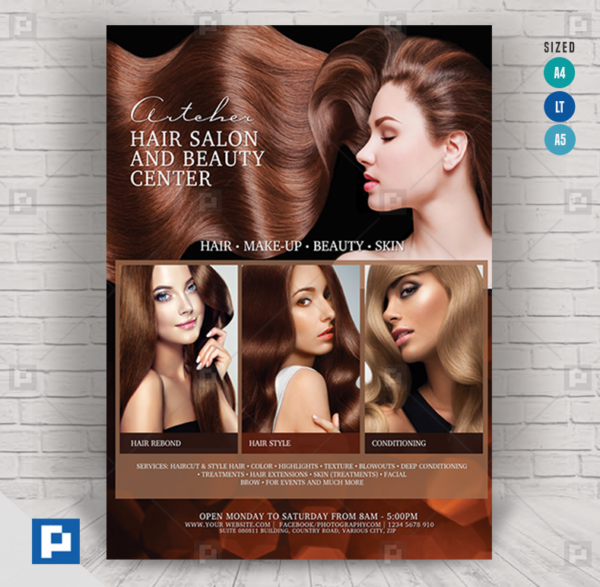 Salon and Hair Shop Flyer