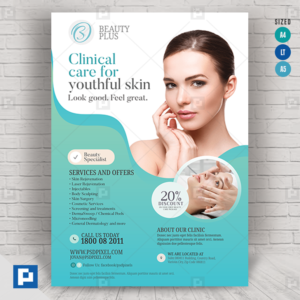 Cosmetic Skin Care Flyer