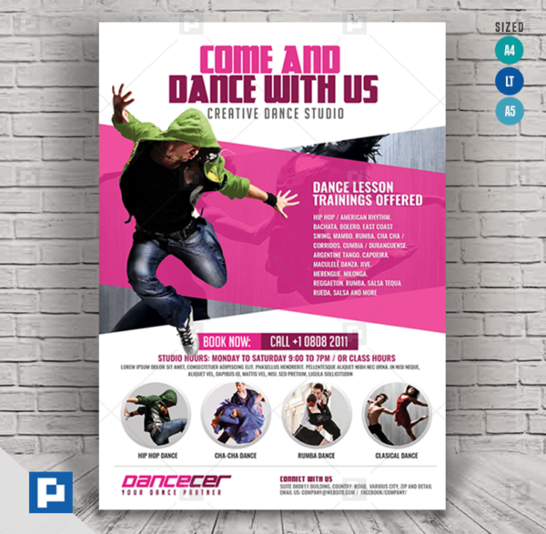 Dance Studio Promotion Flyer