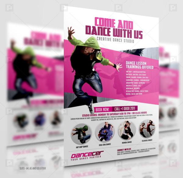 Dance Studio Promotion Flyer