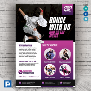 Dance Tutorial Class Services Flyer