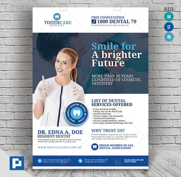 Dental Care Services Flyer