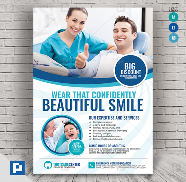 Dental Dentistry Clinic flyer