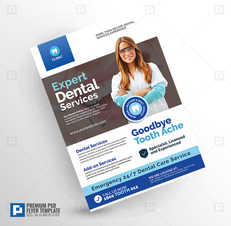 Dental Promotional Flyer PSDPixel