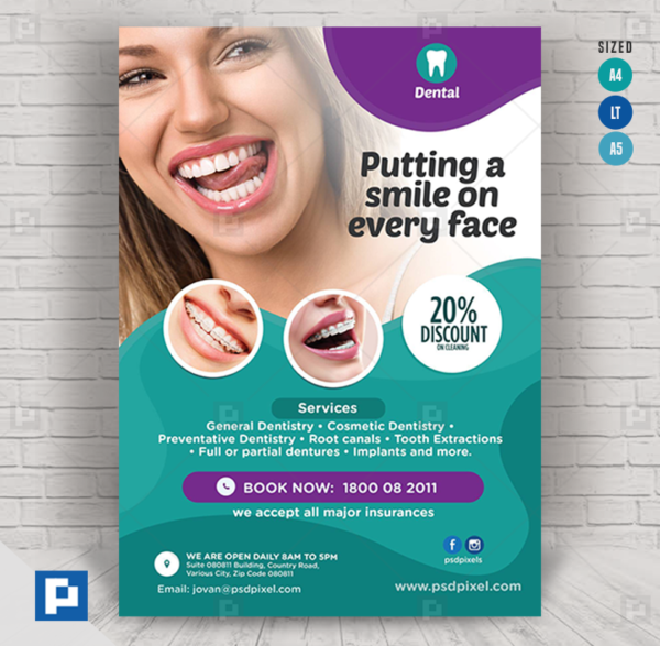 Dental and Cosmetic Dentistry Flyer