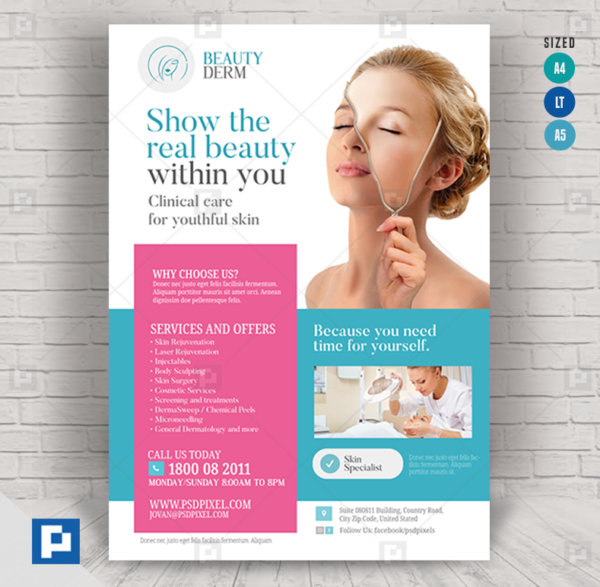 Dermatology Clinic Promotional flyer