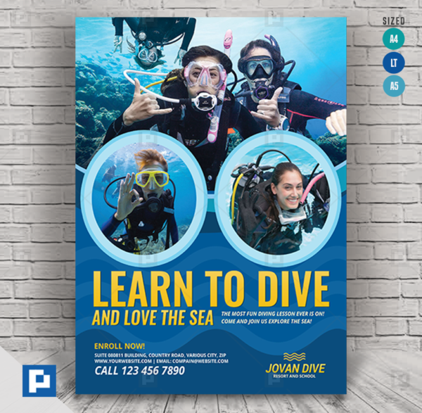 Diving Services Flyer