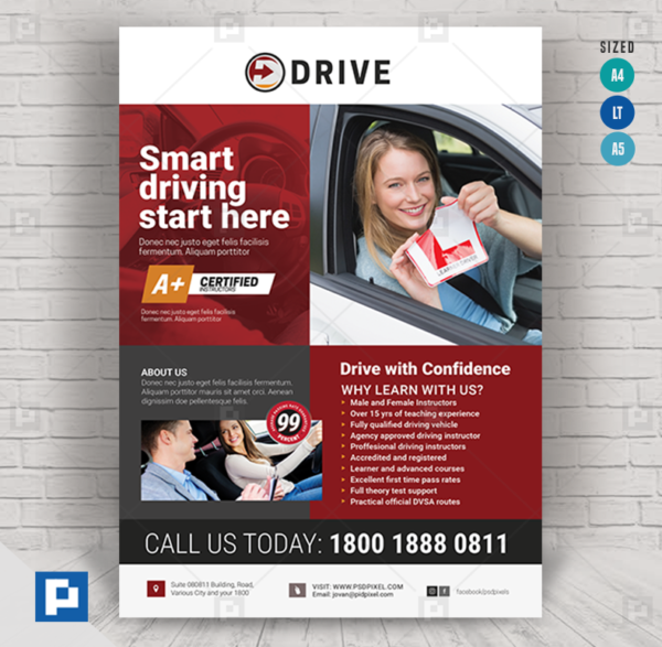 Driving Lesson Company Flyer
