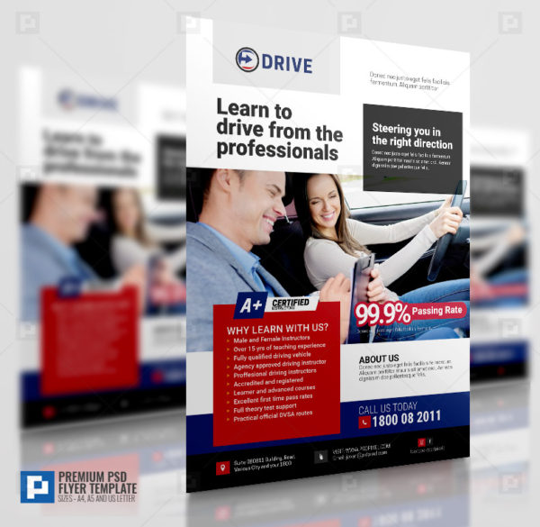Driving lesson Flyer
