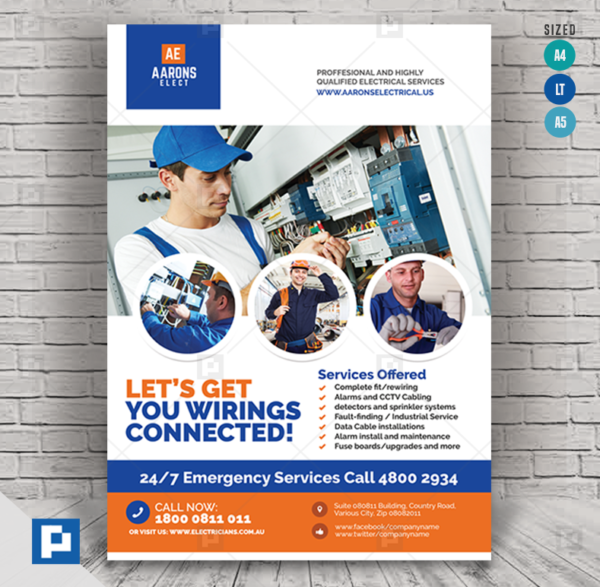 Electrical Contracting and Services Flyer