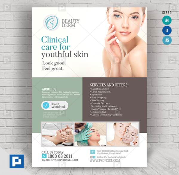 Skin Clinic Promotional Flyer