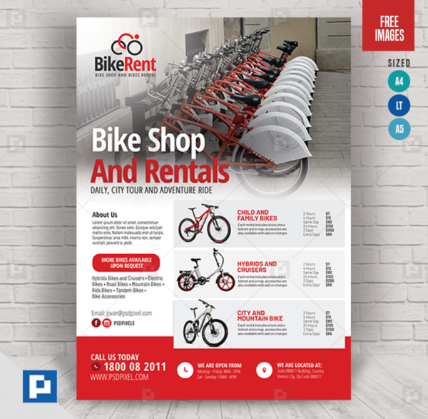 Bicycle Rental Company Flyer