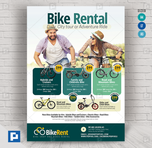 Bicycle Rentals Flyer