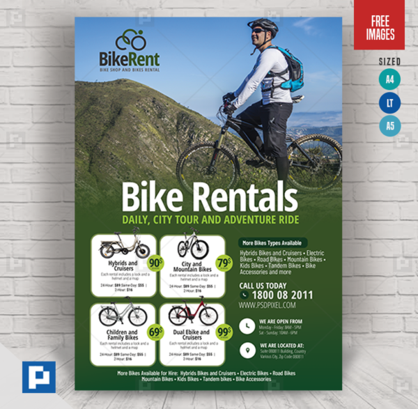 Bicycle Sales and Rentals Flyer