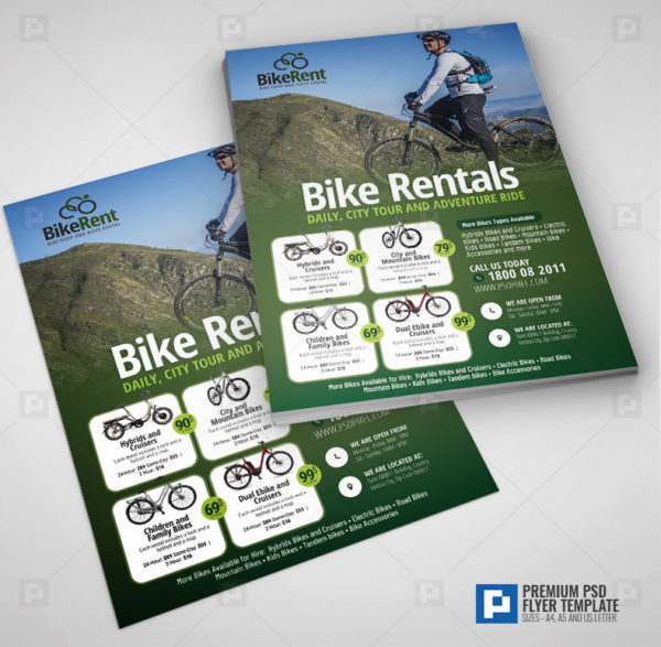 Bicycle Sales and Rentals Flyer