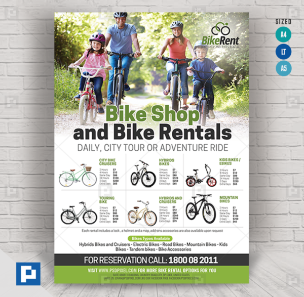 Bicycle for Rent Flyer